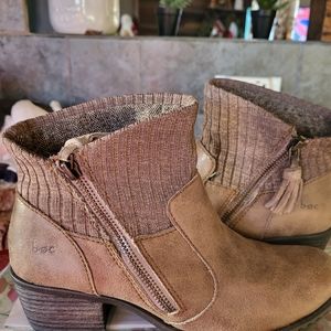 b.o.c. tan ankle boots
